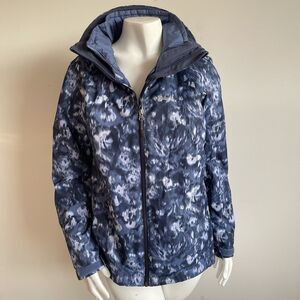 Columbia Interchange Women's Size M Omni Heat 3 in 1 Hooded Ski Parka Jacket